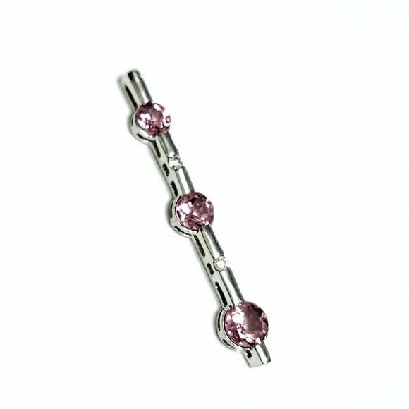 Pink TOPAZ & Diamond Platinum Journey pendant - Picture 10 of 10